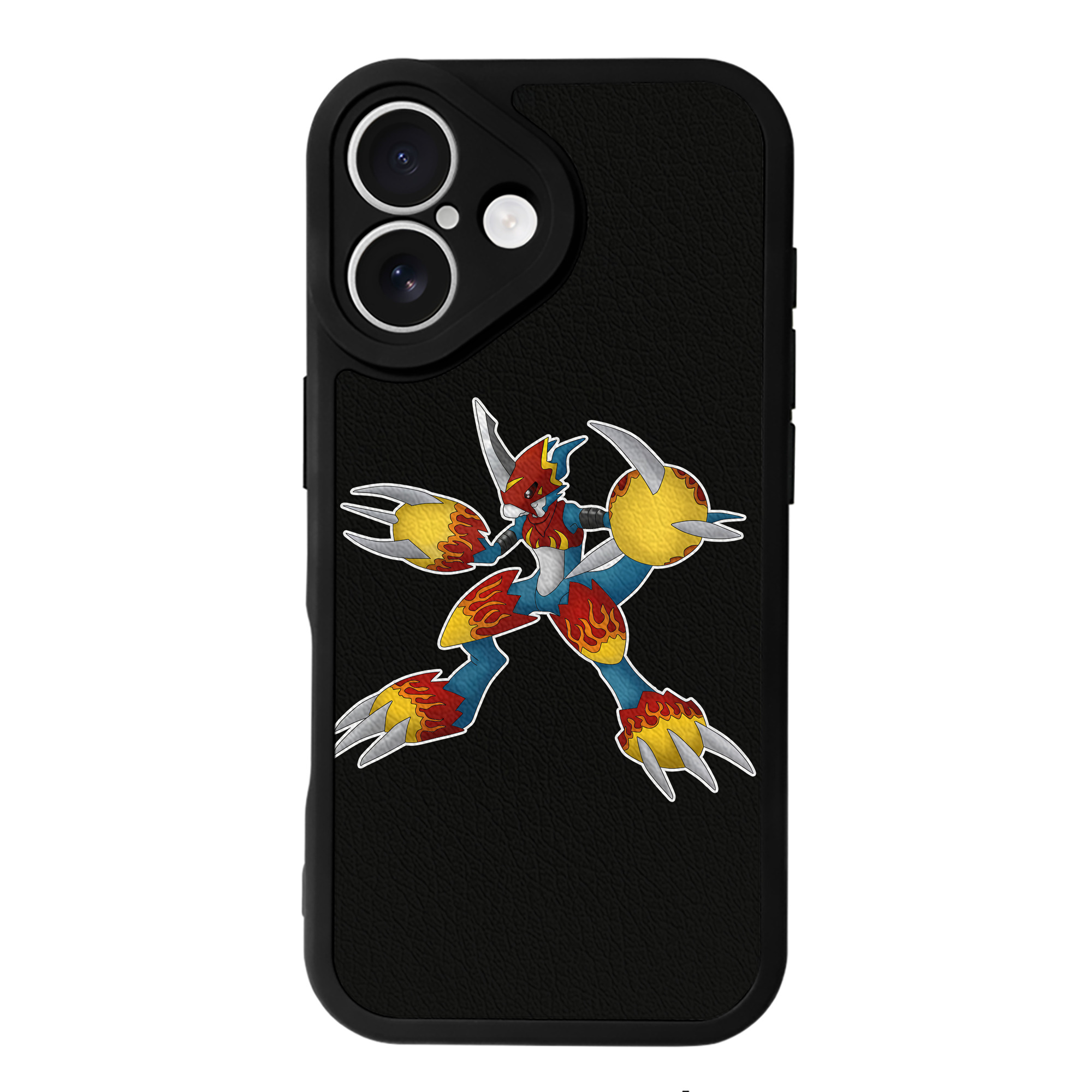 （画像用） Digimon デジタルモンスター/デジモン 【iPhone 16シリーズ対応】シリコンスマホケース（レザー調） 材質：シリコン